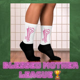 "Blessed Mother League"  Pink Socks