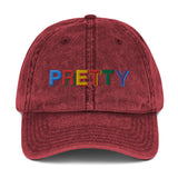 The "PRETTY" - Womens Vintage Cotton Twill Cap