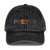 The "PRETTY" - Womens Vintage Cotton Twill Cap