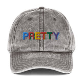 The "PRETTY" - Womens Vintage Cotton Twill Cap